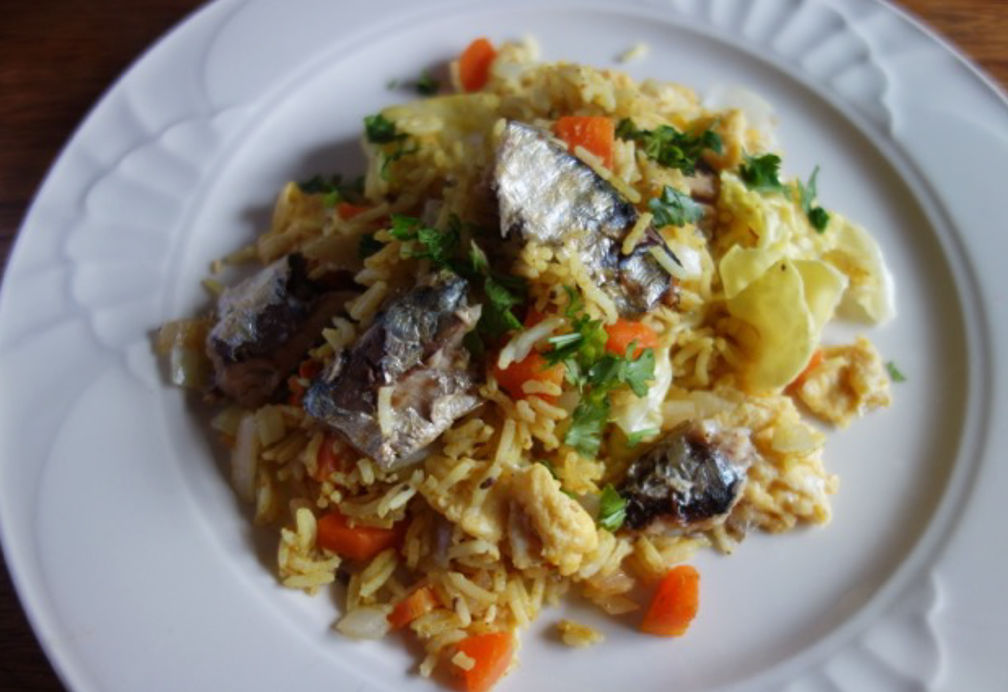 サーディン ケジャリー Sardine Kedgeree Yumikoのサバイバル クッキングレシピ